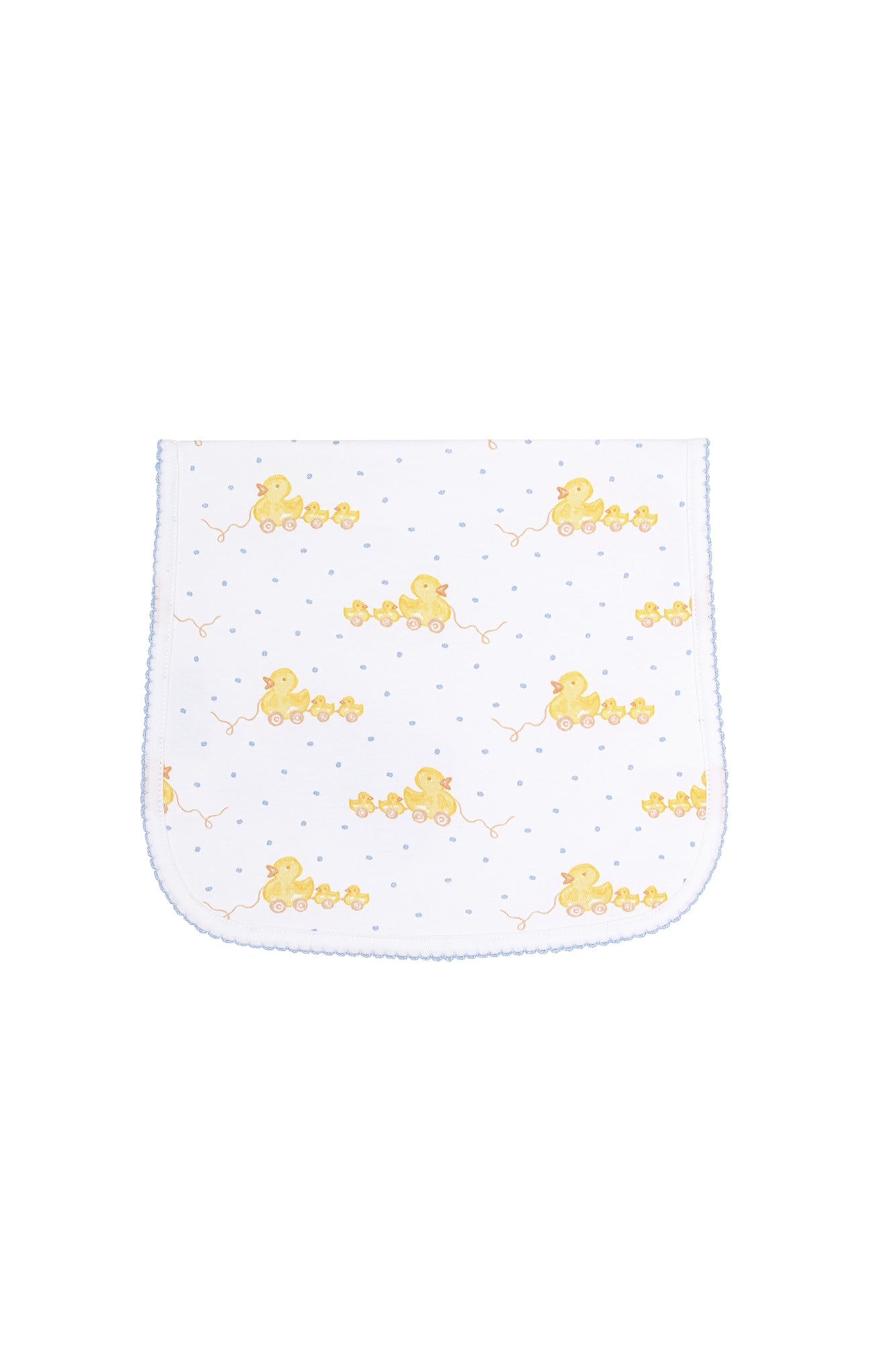 Image of Blue Ducks Print Burp Cloth